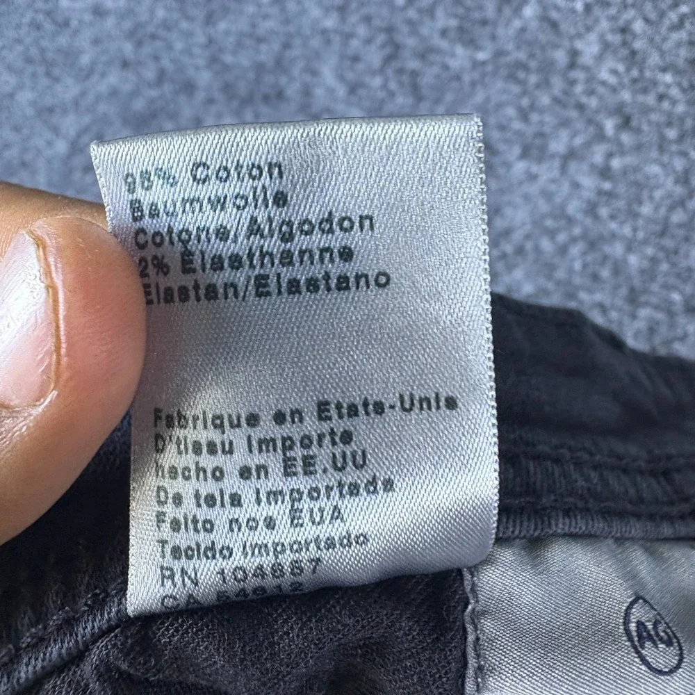 AG Adriano Goldschmied The Matchbox Slim Straight Jeans Mens 32x31 Black Denim